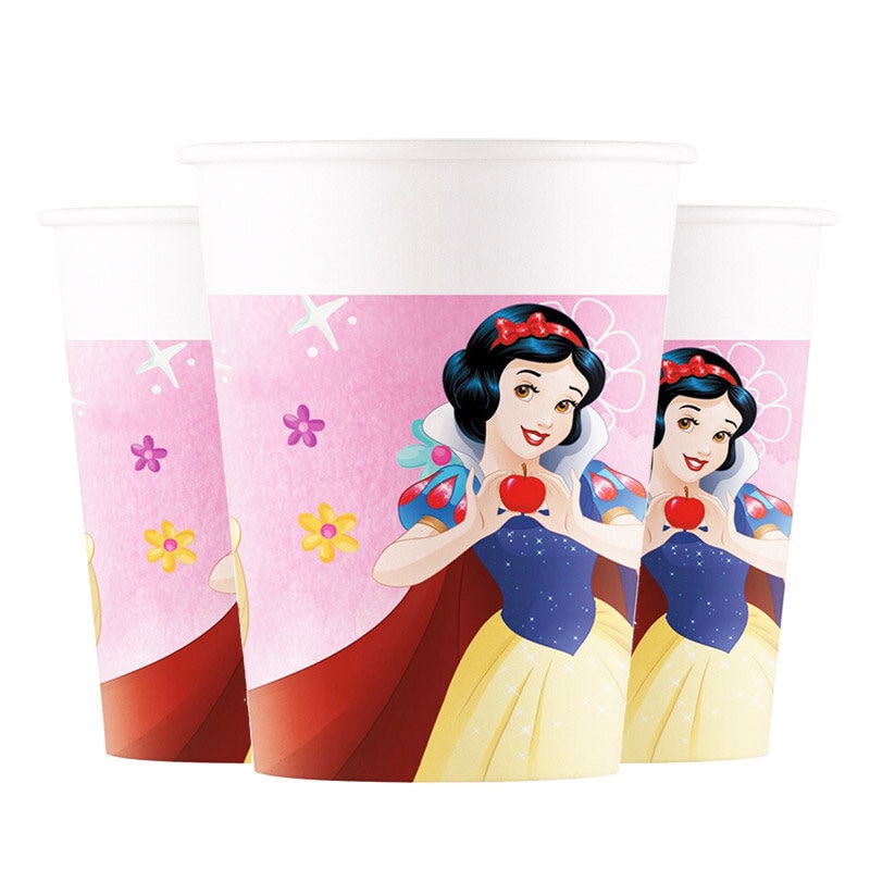 Disney Prinsessat - Pahvimukit 8 kpl