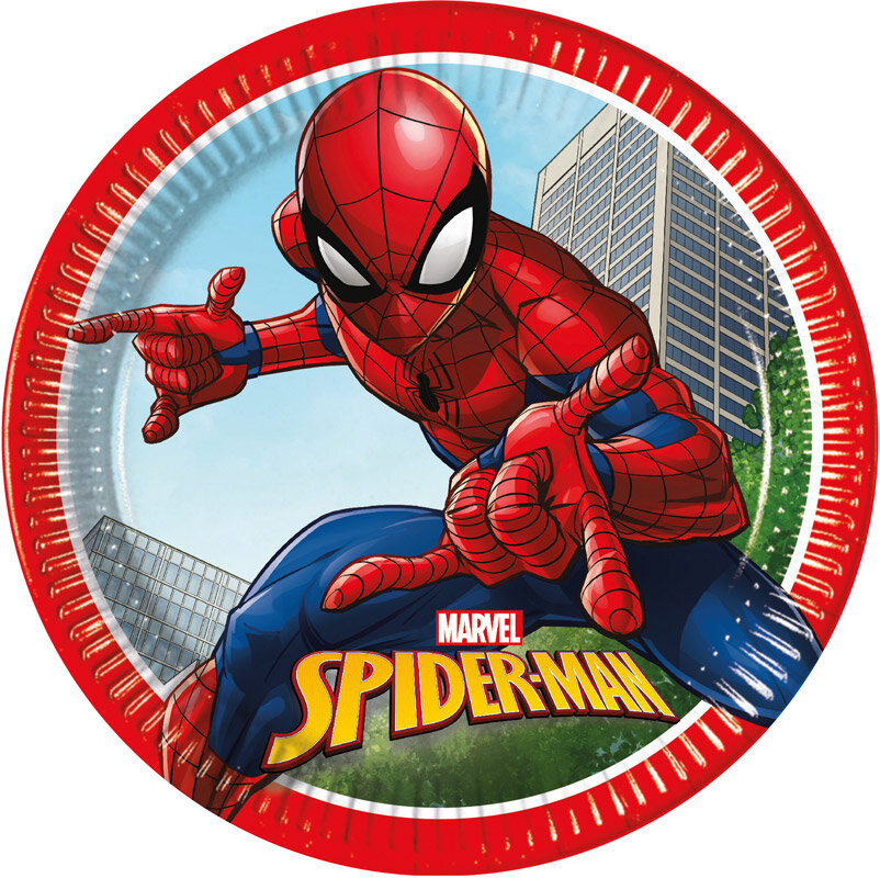 Spiderman - Lautaset 8 kpl