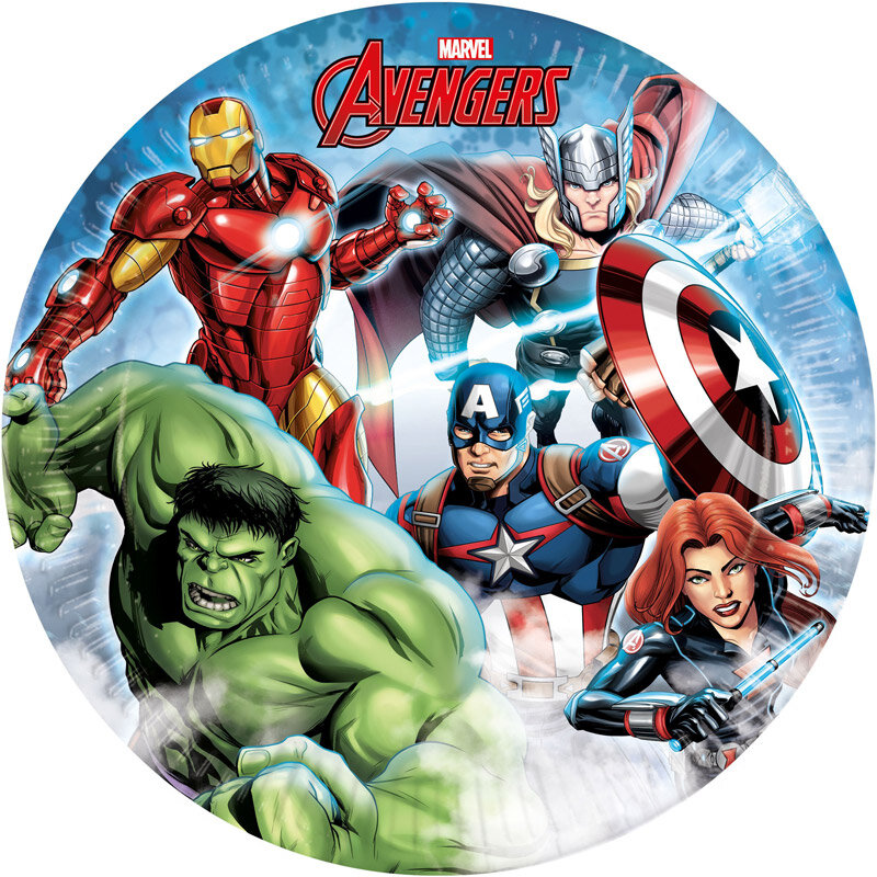 Avengers - Lautaset 8 kpl
