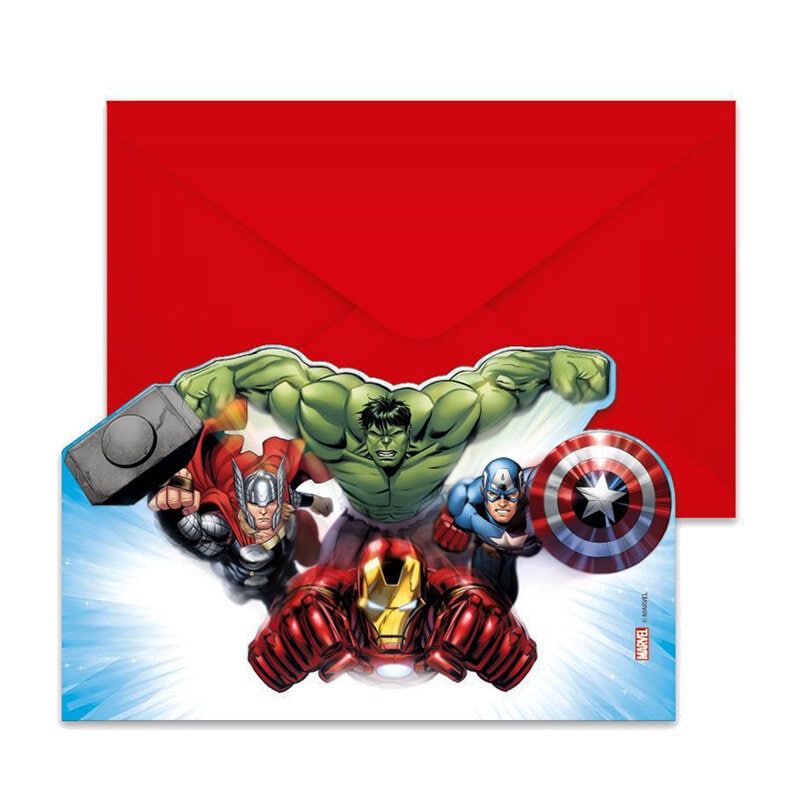 Avengers - Kutsukortit 6 kpl