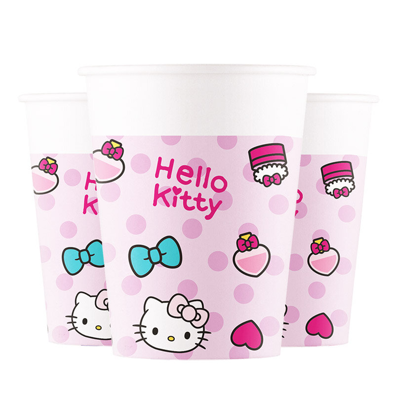 Hello Kitty - Pahvimukit 8 kpl