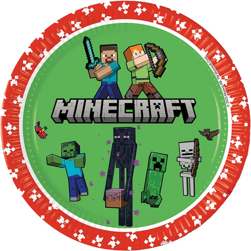 Minecraft - Lautaset 8 kpl