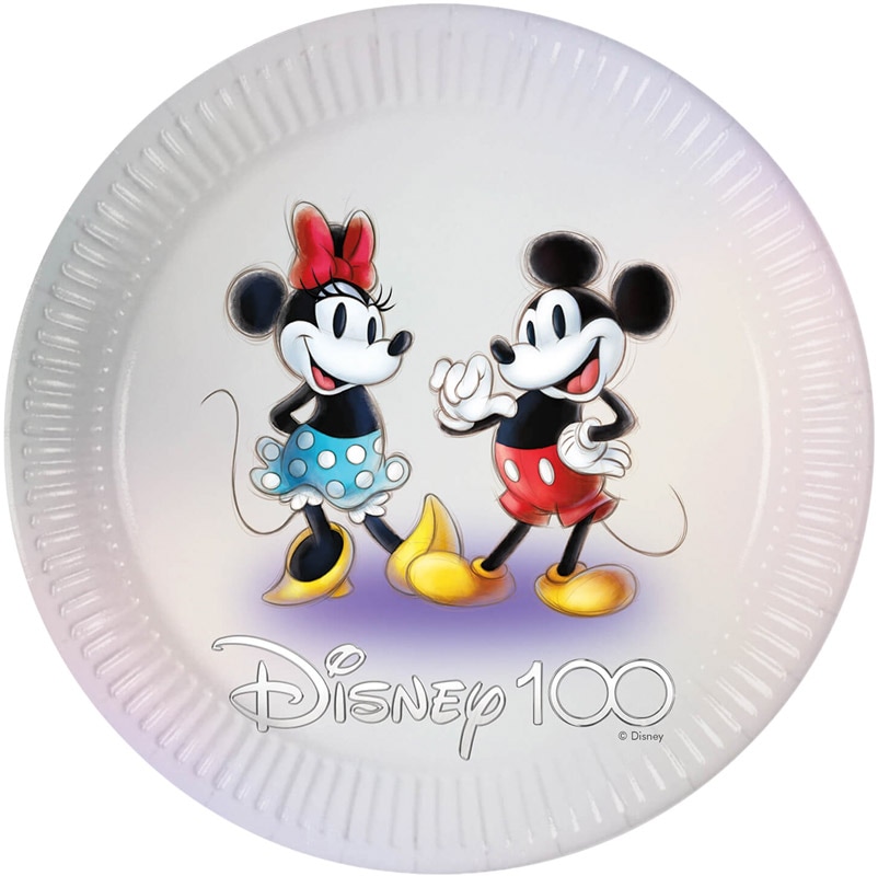 Disney 100 Anniversary - Lautaset 8 kpl