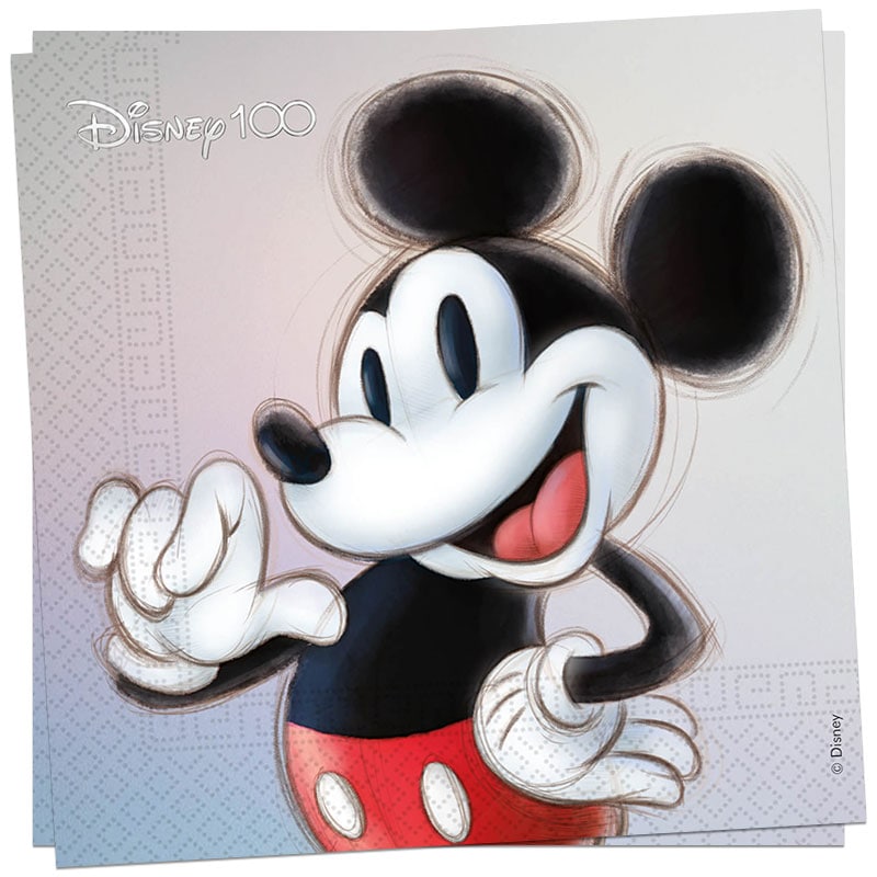 Disney 100 Anniversary - Servetit Mikki Hiiri 20 kpl