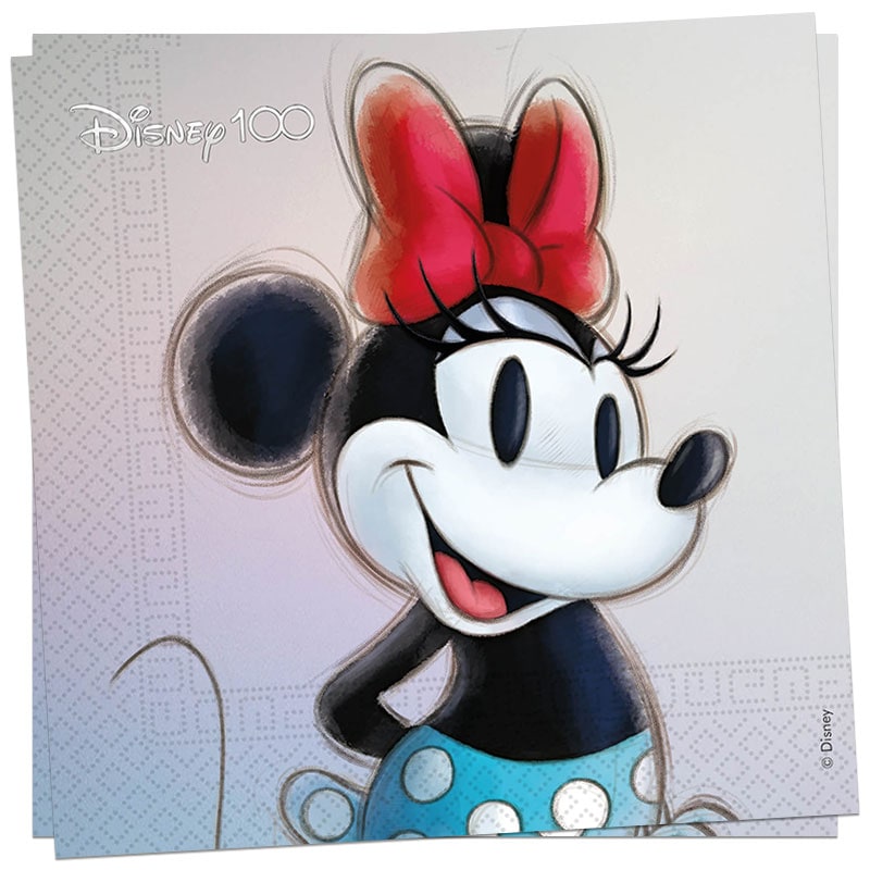 Disney 100 Anniversary - Servetit Minni Hiiri 20 kpl