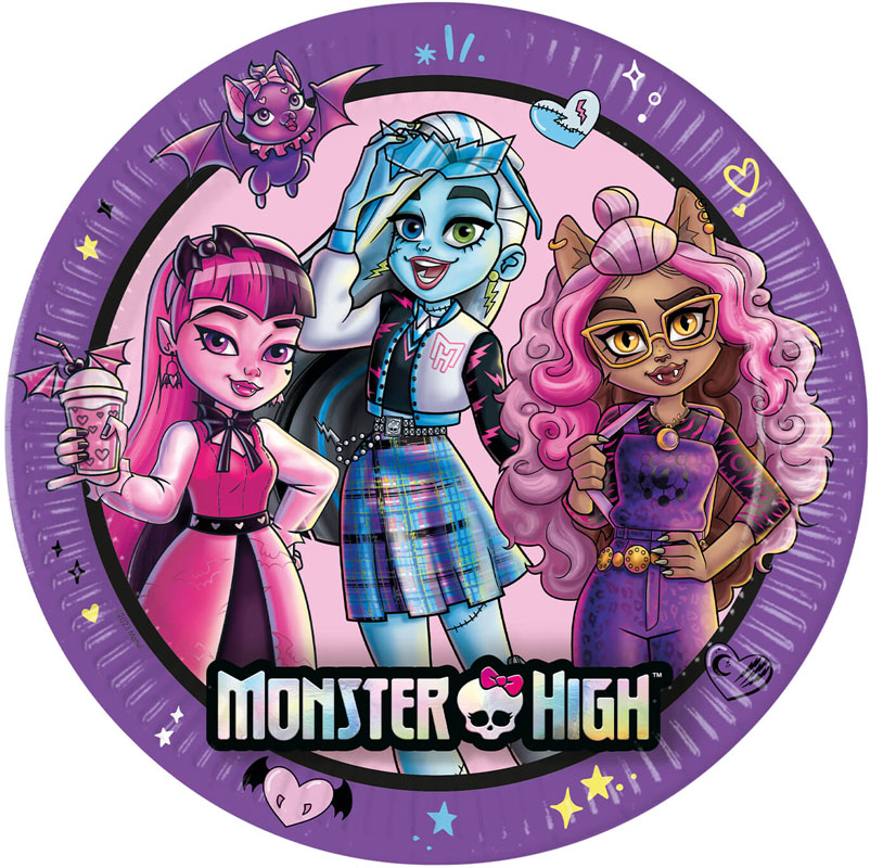 Monster High - Lautaset 8 kpl