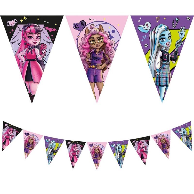 Monster High - Lippuviirinauha pahvista 230 cm