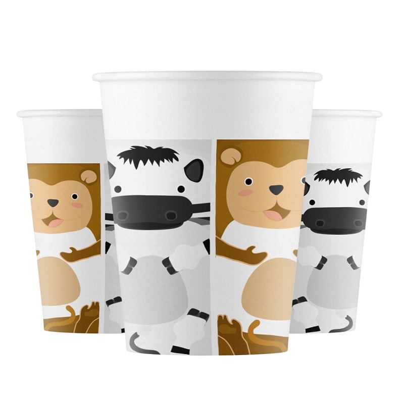 Zoo Animals - Pahvimukit 8 kpl
