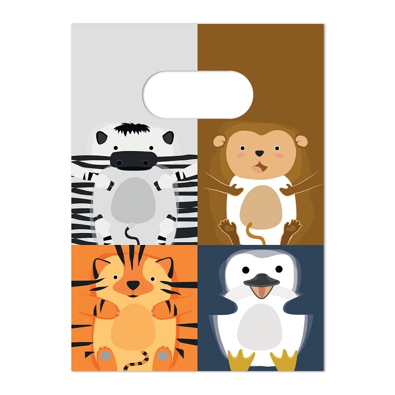 Zoo Animals - Juhlapussit paperia 4 kpl