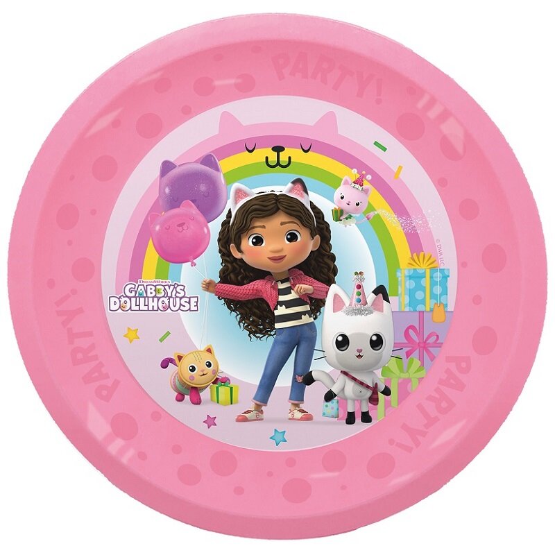 Gabby's Dollhouse - Lautaset muovia 21 cm 4 kpl