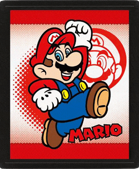 Super Mario, 3D Canvas-taulu Mario & Yoshi