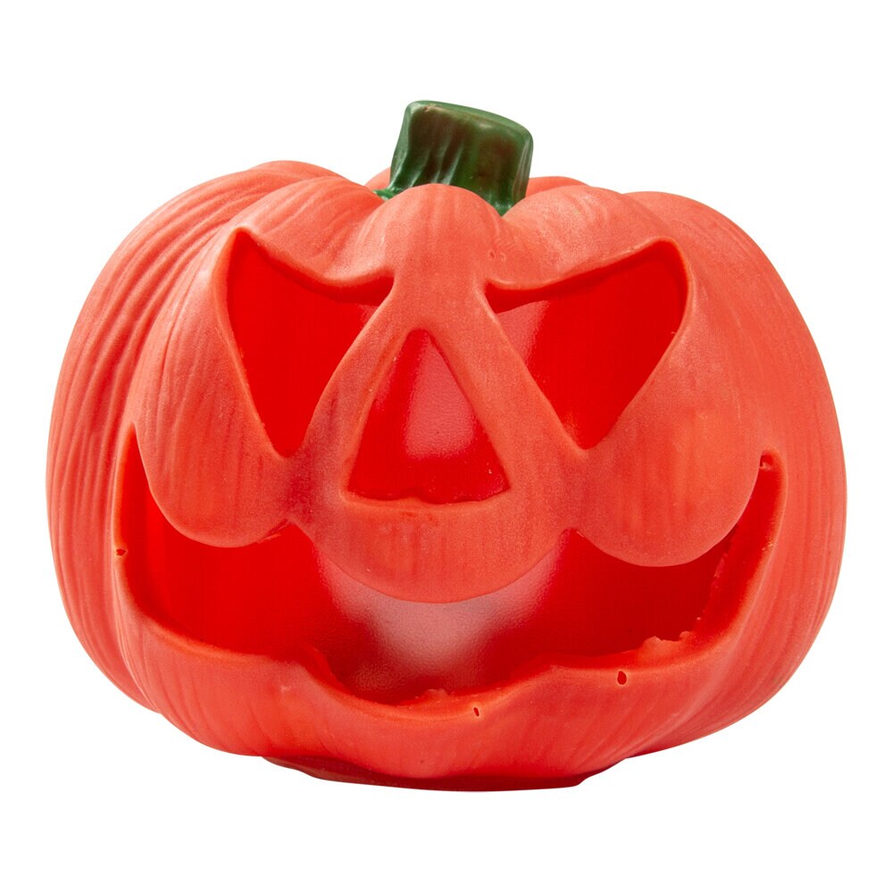 Valaiseva Halloween-kurpitsa väriä vaihtavalla valolla