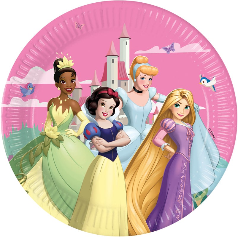 Disney Prinsessat - Lautaset 23 cm 8 kpl