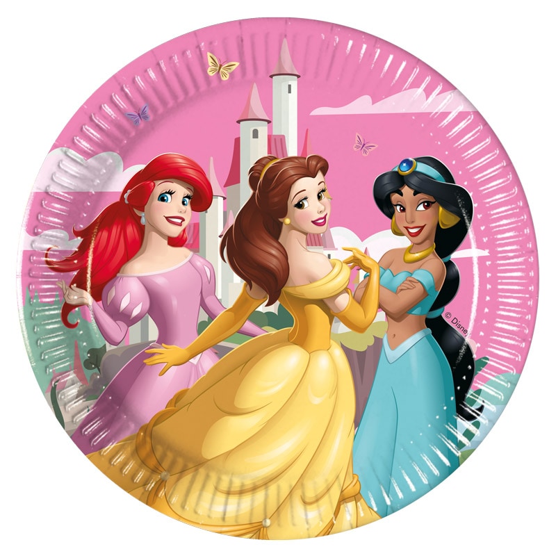 Disney Prinsessat - Lautaset 19,5 cm 8 kpl