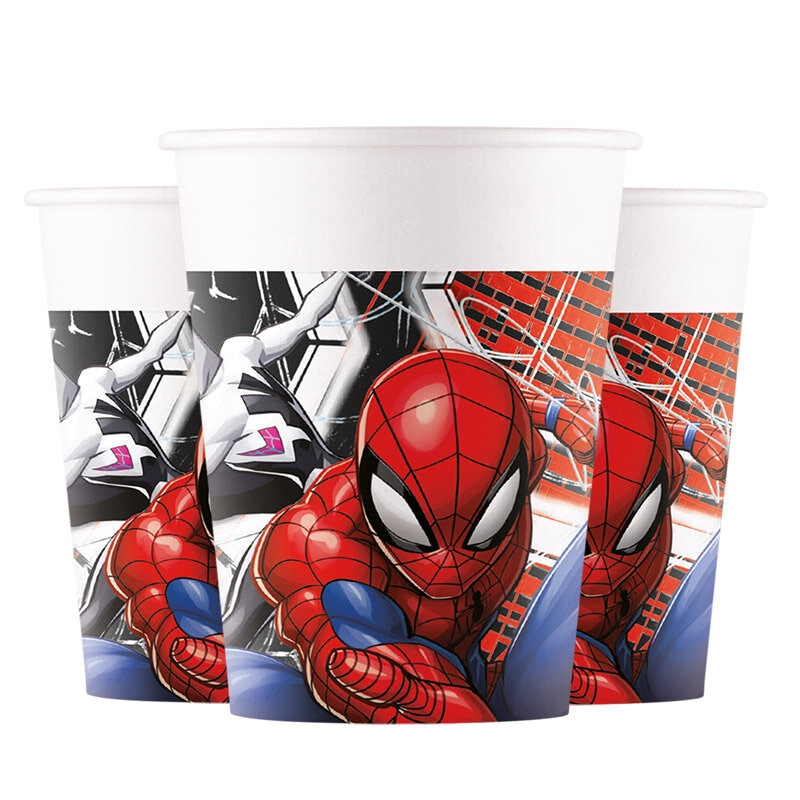 Spiderman Pahvimukit 8 kpl