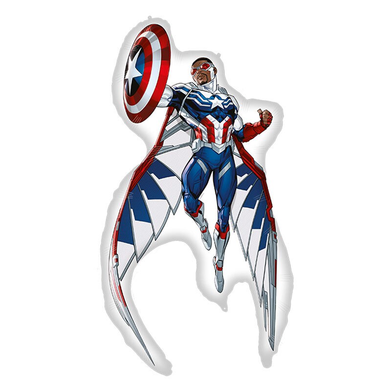 Kapteeni Amerikka Sam Wilson 3D Folioilmapallo 93 cm
