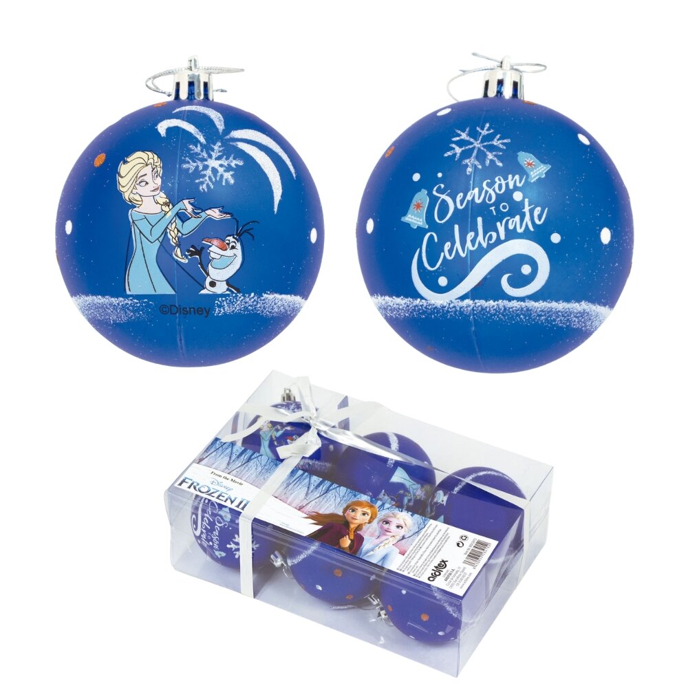 Joulupallot Disney Frozen 6 kpl