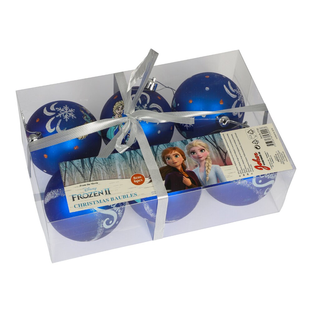 Joulupallot Disney Frozen 6 kpl