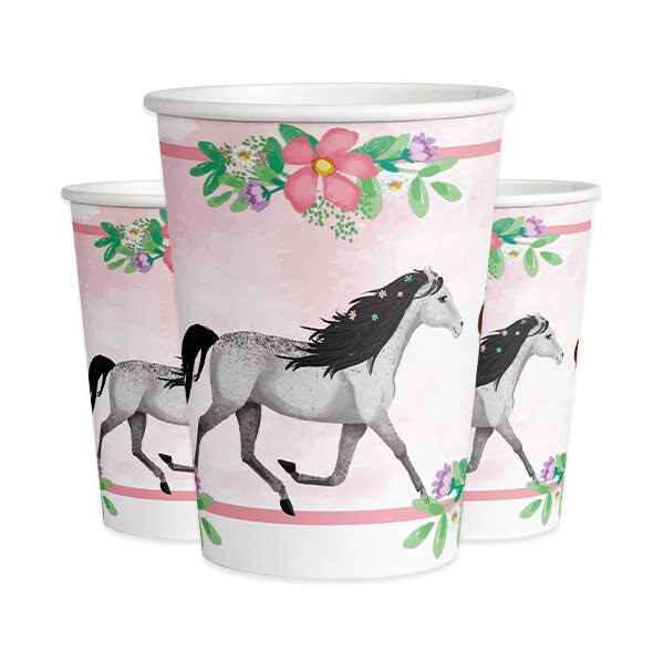 Beautiful Horses - Pahvimukit 8 kpl 