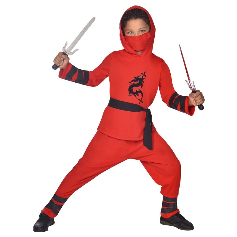 Ninja Warrior Naamiaisasu Lapset 4-8 vuotta