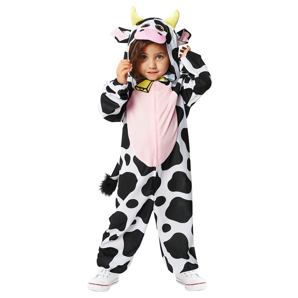Lehmä Onepiece Naamiaisasu Lapsille 4-6 vuotta (104-116 cm)