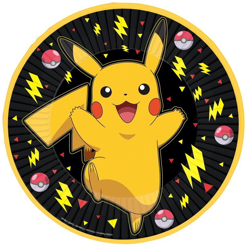 Pokémon Pikachu - Lautaset 8 kpl