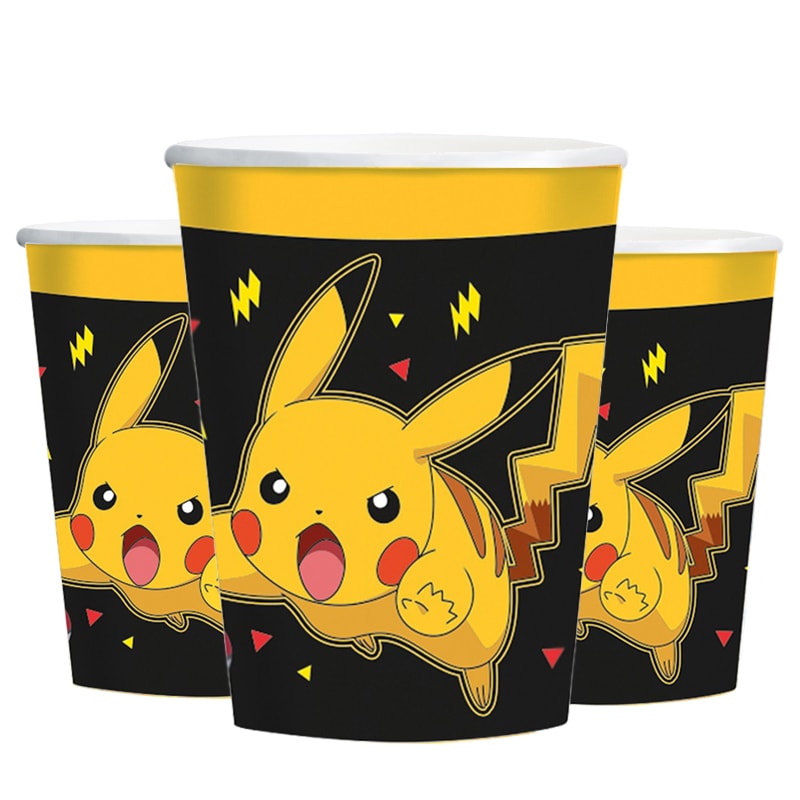 Pokémon Pikachu - Pahvimukit 8 kpl