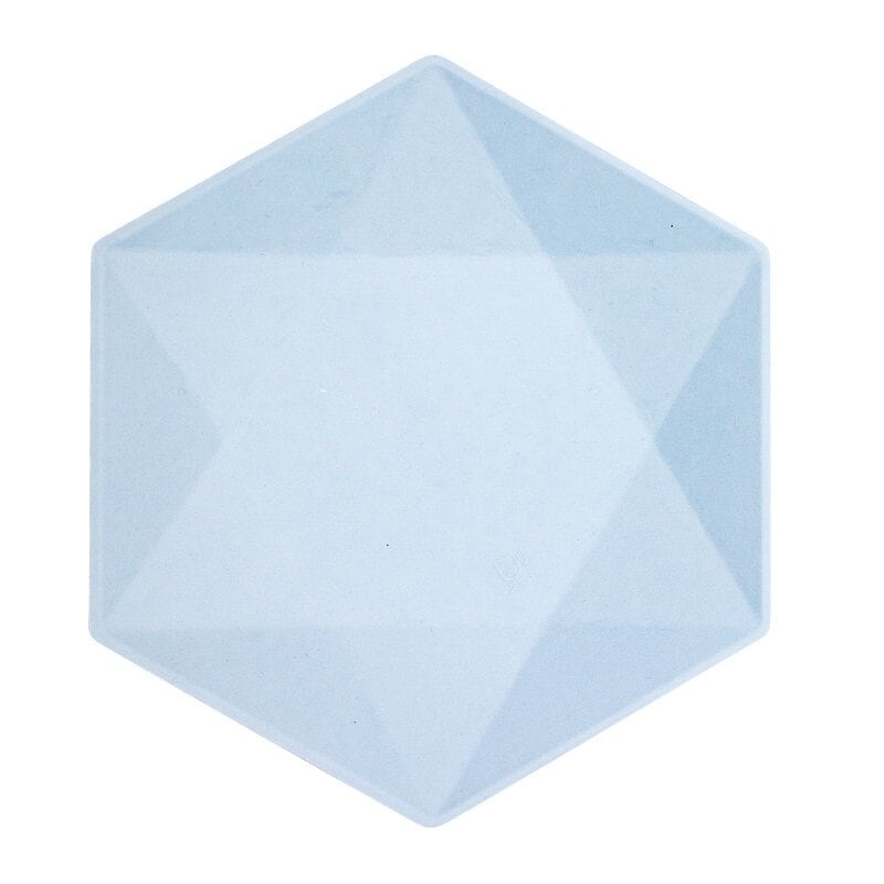 Lautaset Decor Premium Hexagon 26 cm Sininen 6 kpl