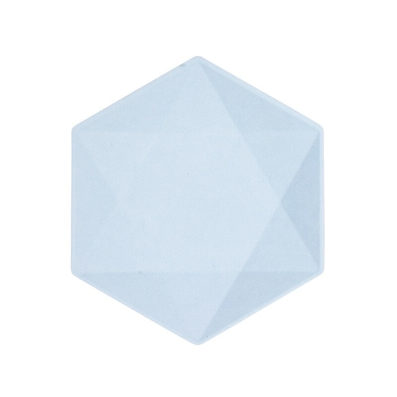 Lautaset Decor Premium Hexagon 21 cm Sininen 6 kpl