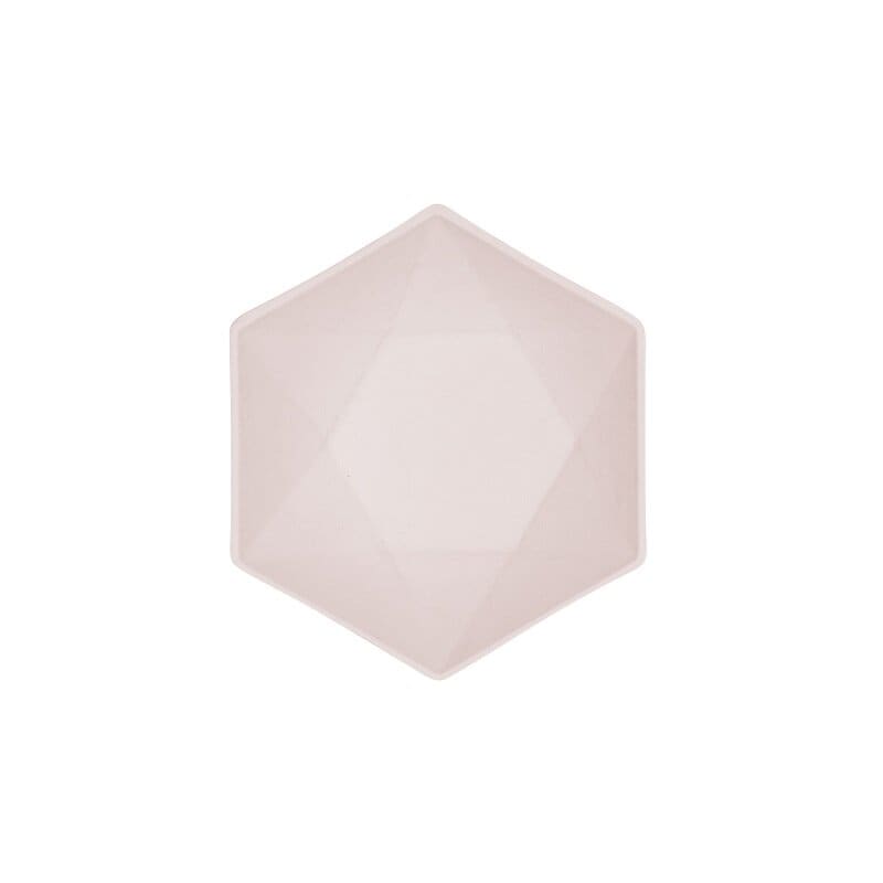 Kulho Decor Premium Hexagon 16 cm Vaaleanpunainen 6 kpl