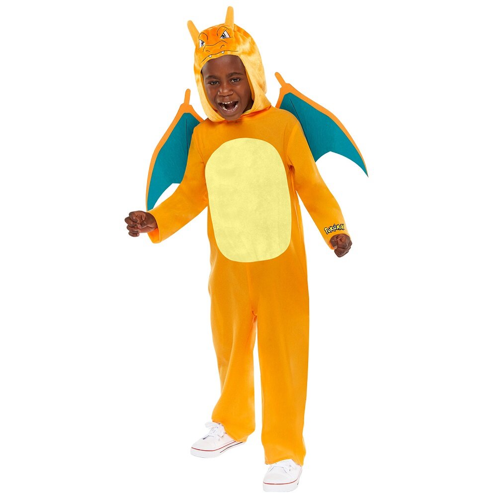 Pokémon Charizard Haalari Naamiaisasu Lapsille 10-12 vuotta (134-146 cm)