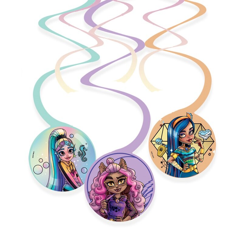 Monster High - Riippuvat Swirl-koristeet 6 kpl