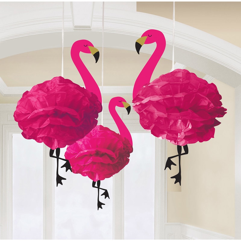 Flamingo Riippuvat koristeet 3 kpl