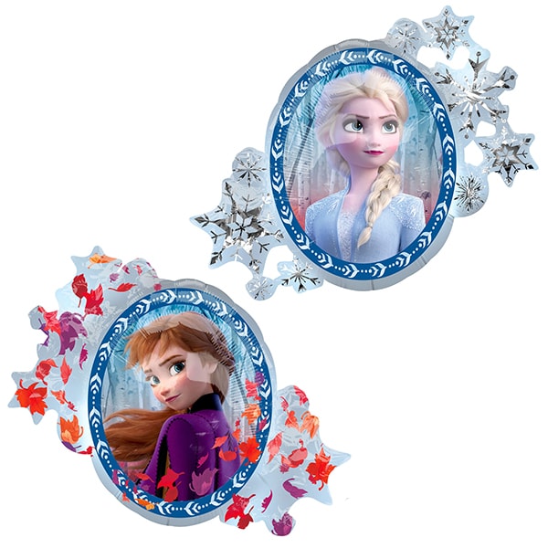 Frozen 2, Folioilmapallot Elsa ja Anna supershaped 76 cm