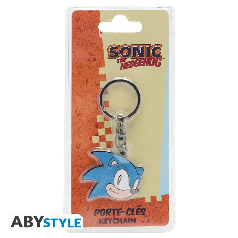Sonic The Hedgehog, Avaimenperä Sonic Head Metal 5 cm