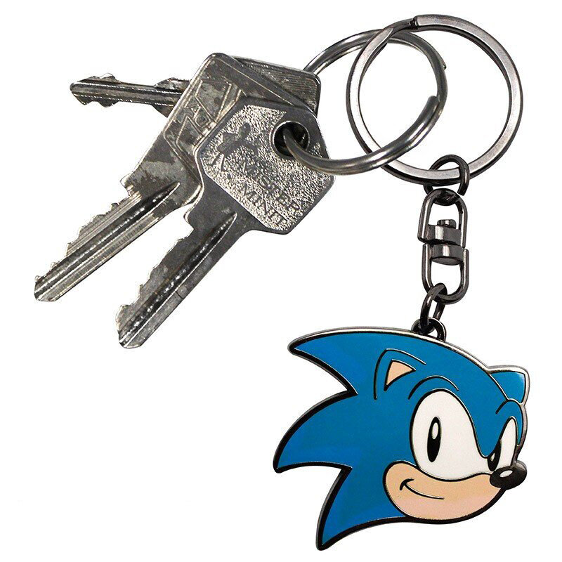 Sonic The Hedgehog, Avaimenperä Sonic Head Metal 5 cm