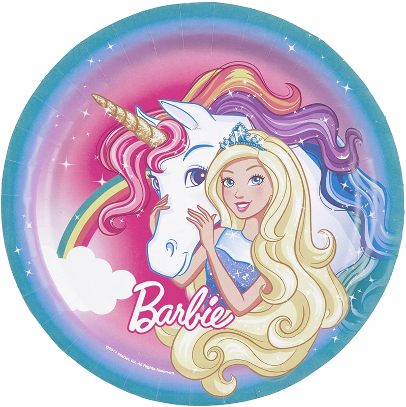 Barbie Dreamtopia - Lautaset 8 kpl