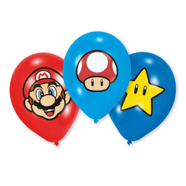 Super Mario, Ilmapallot 6 kpl (excl.)