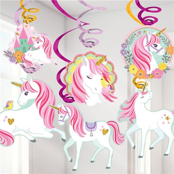 Magical Unicorn - Riippuvat Swirl-koristeet