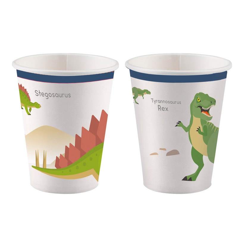 Happy Dinosaur - Pahvimukit 8 kpl