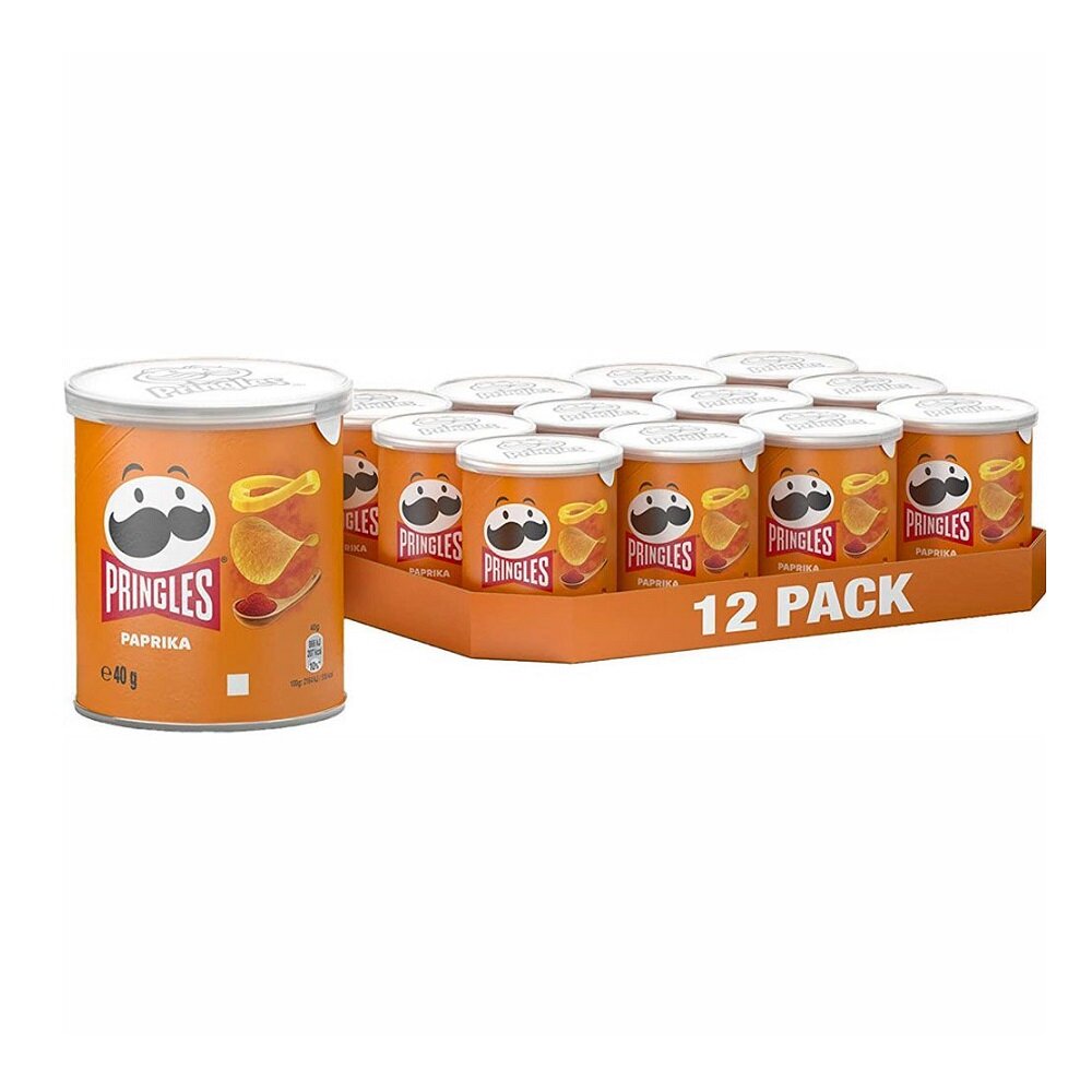 Pringles Paprika 40 grammaa 12 kpl