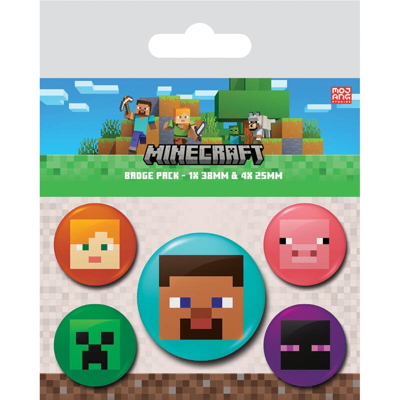 Minecraft - Rintamerkit 5 kpl