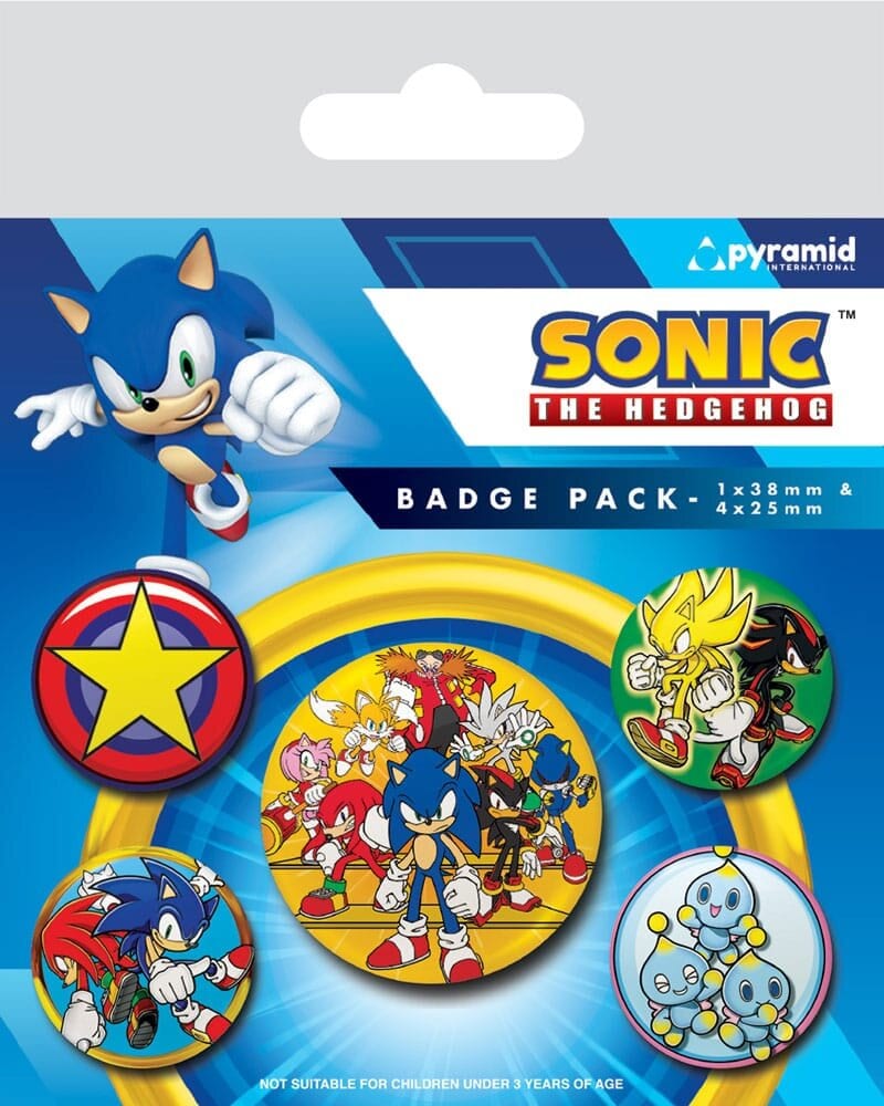 Sonic the Hedgehog - Rintamerkit 5 kpl