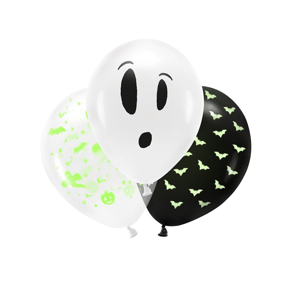 Halloween-ilmapallot Glow in the dark 3 kpl