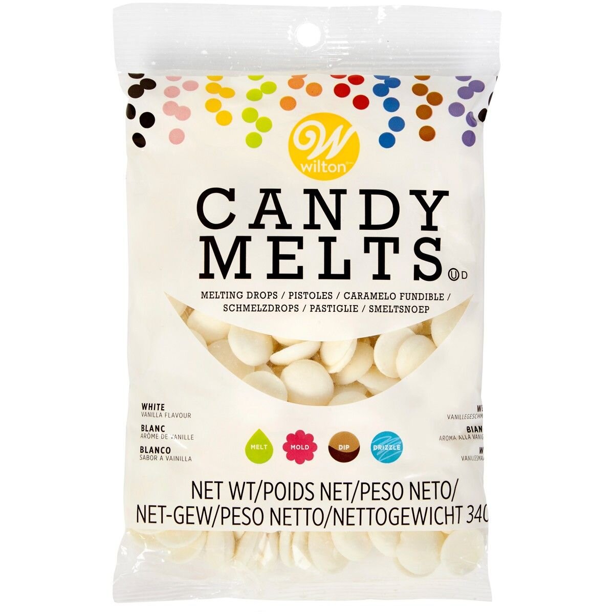 Wilton - Candy Melts valkoinen 340 grammaa