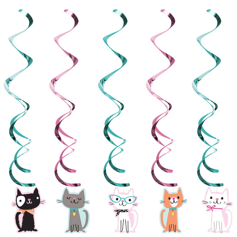 Cat Party - Riippuvat Swirl-koristeet