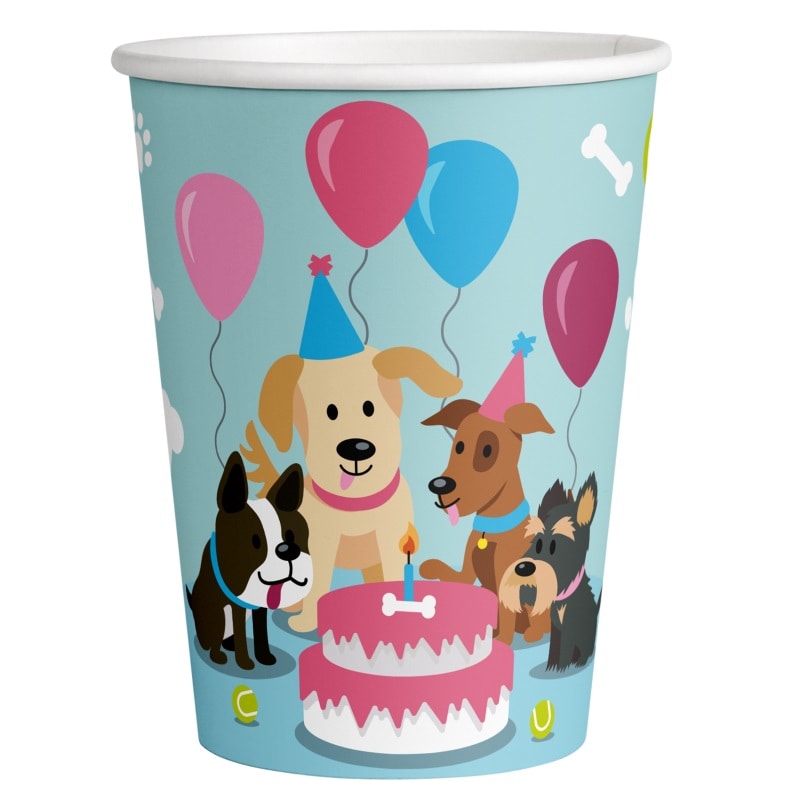 Dog Party - Pahvimukit 8 kpl