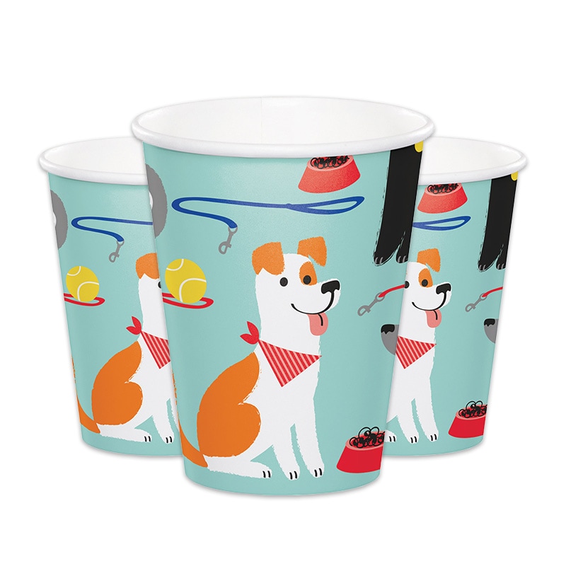 Dog Party - Pahvimukit 8 kpl