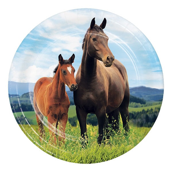Horse and Pony - Lautaset 18 cm 8 kpl