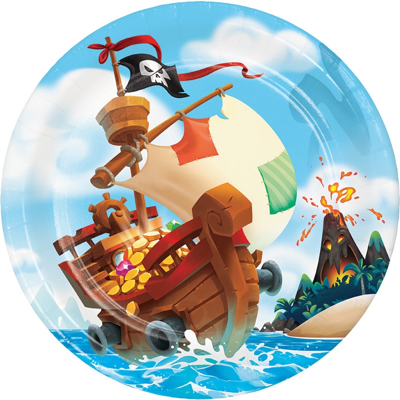 Pirates Treasure - Lautaset 8 kpl